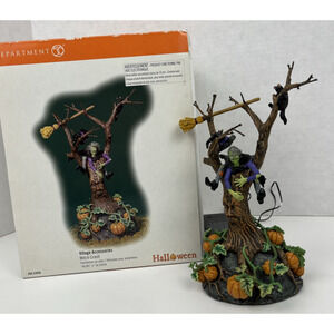 Dept 56 Village Accessories Halloween Witch Crash 56-53056 Spinning Head